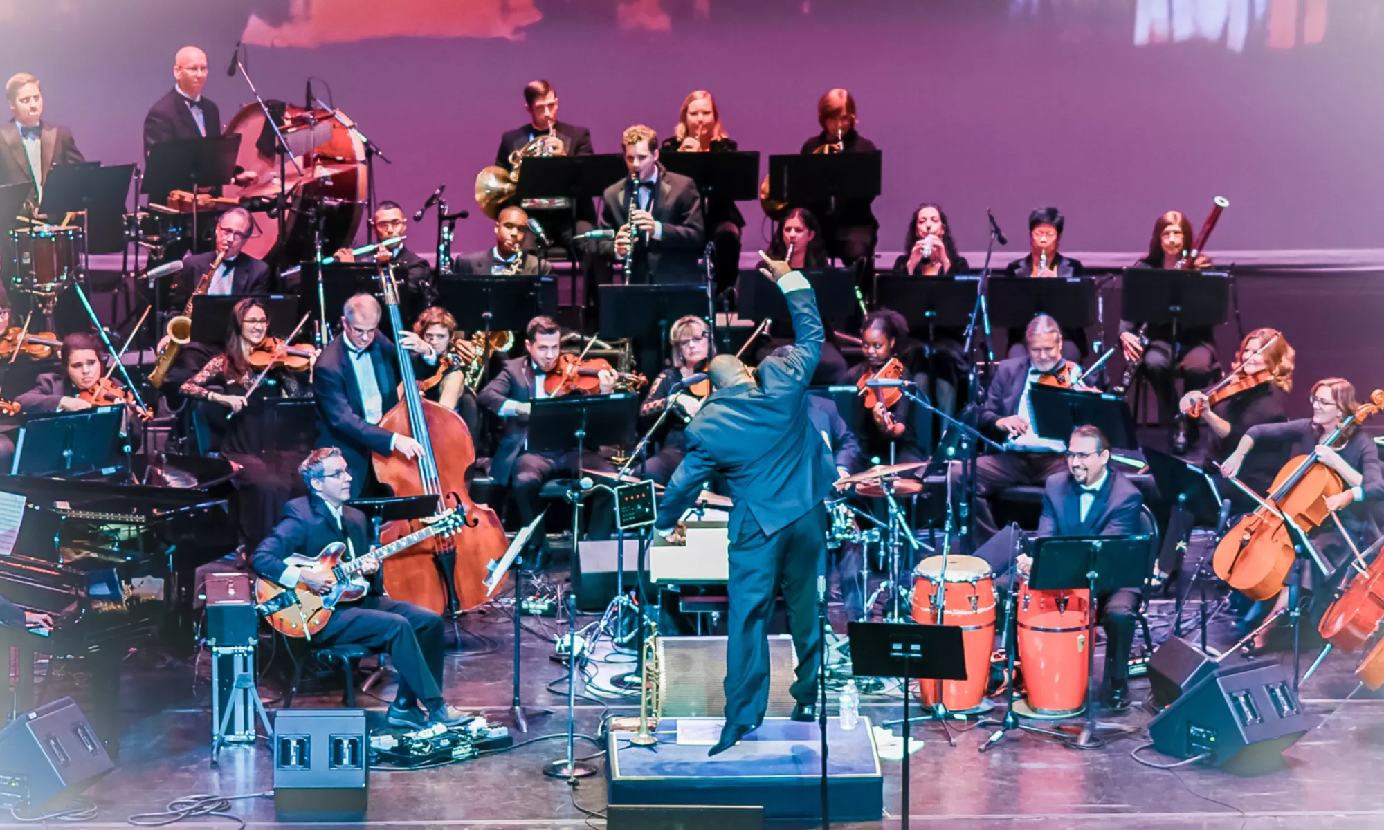 Orbert Davis conducting for the Chicago Jazz Philharmonic