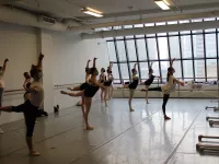 Students from Ballet Chicago were led in an hour-long repertory class by Claire Barret, company member of English National Ballet.