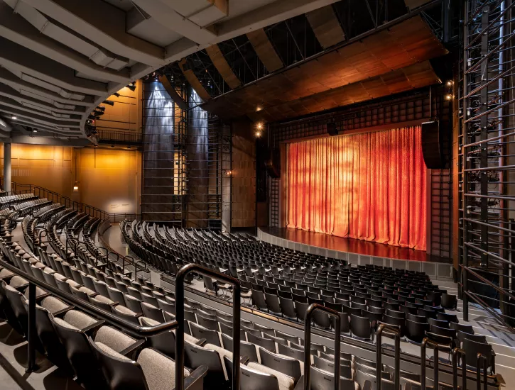 Image of the Harris Theater venue stage left